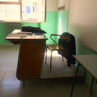 La cattedra della mia classe quarta